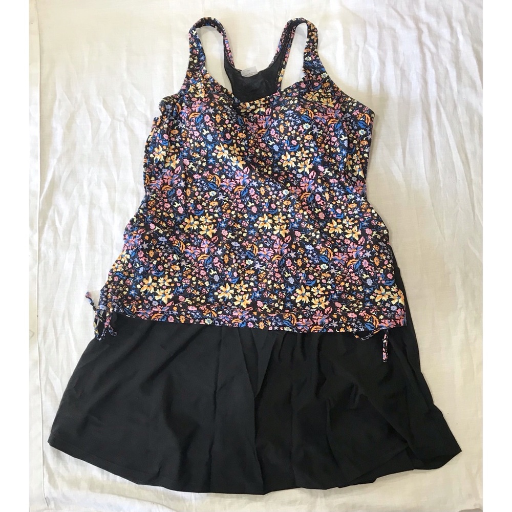 Modli Maya Swim Top with Midi Swim Skort Modest